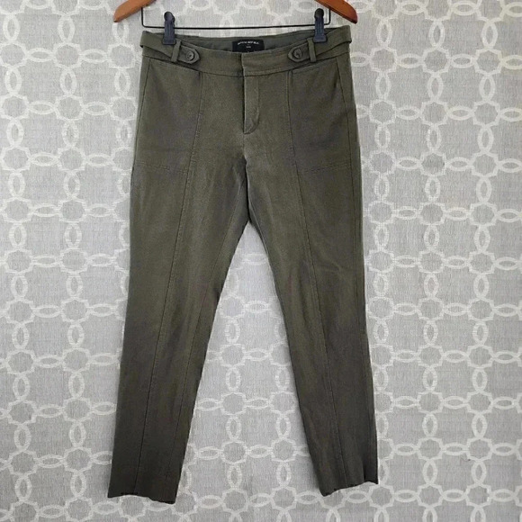 Banana Republic Sloan Army Green Slim Leg Pants Women's 2 - Picture 1 of 7